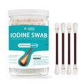 Double Cotton Family Medicine Organizer Box | Portable First Aid Kit with Iodophor Swabs