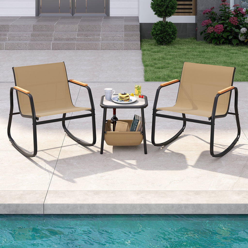 120 Gal Outdoor Deck Box with Lid and Handles for Garden Tools