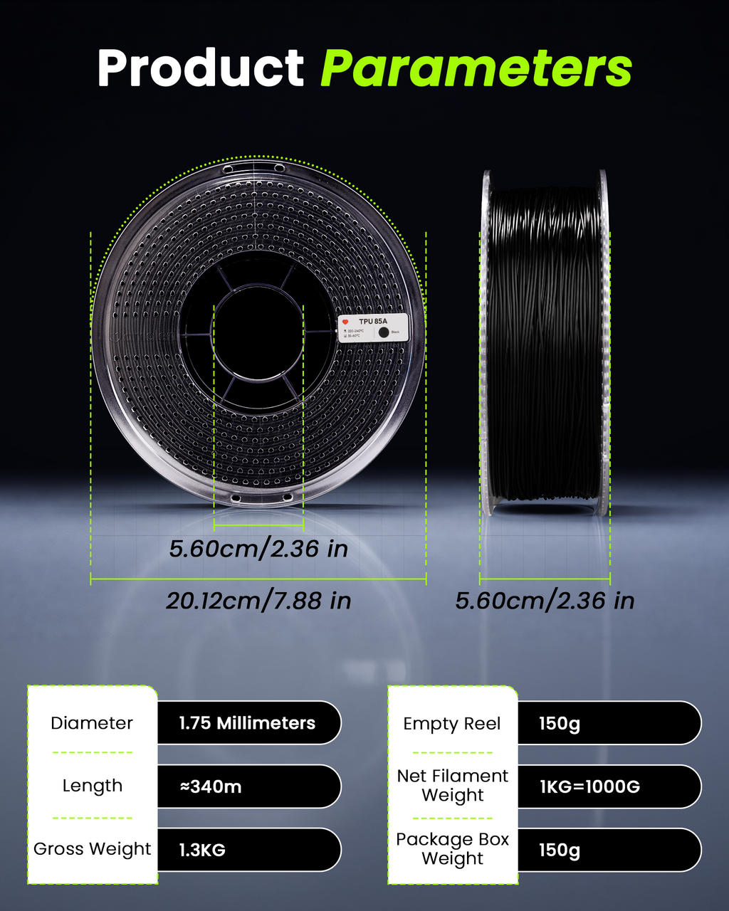 TPU Basic 1.75mm, 1KG