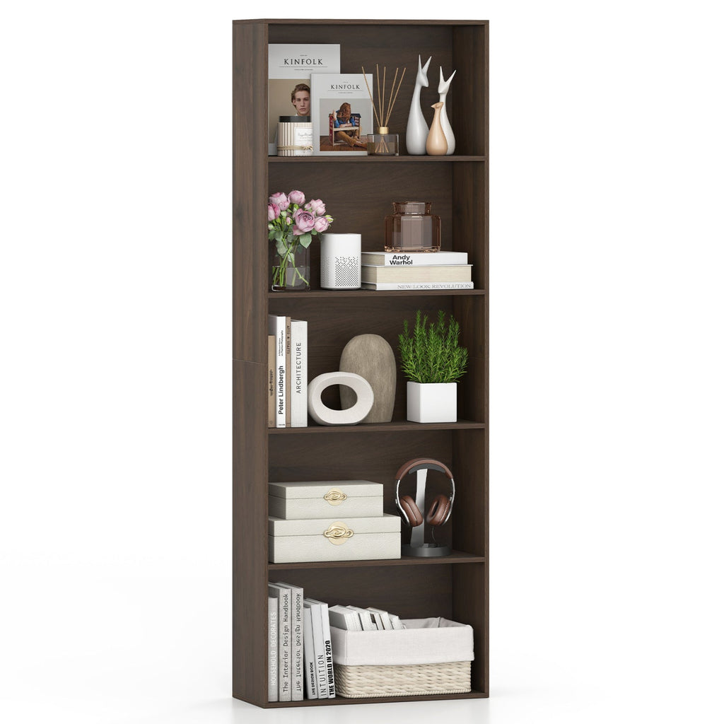 5-Tier Bookshelf Open Display Storage Organizer