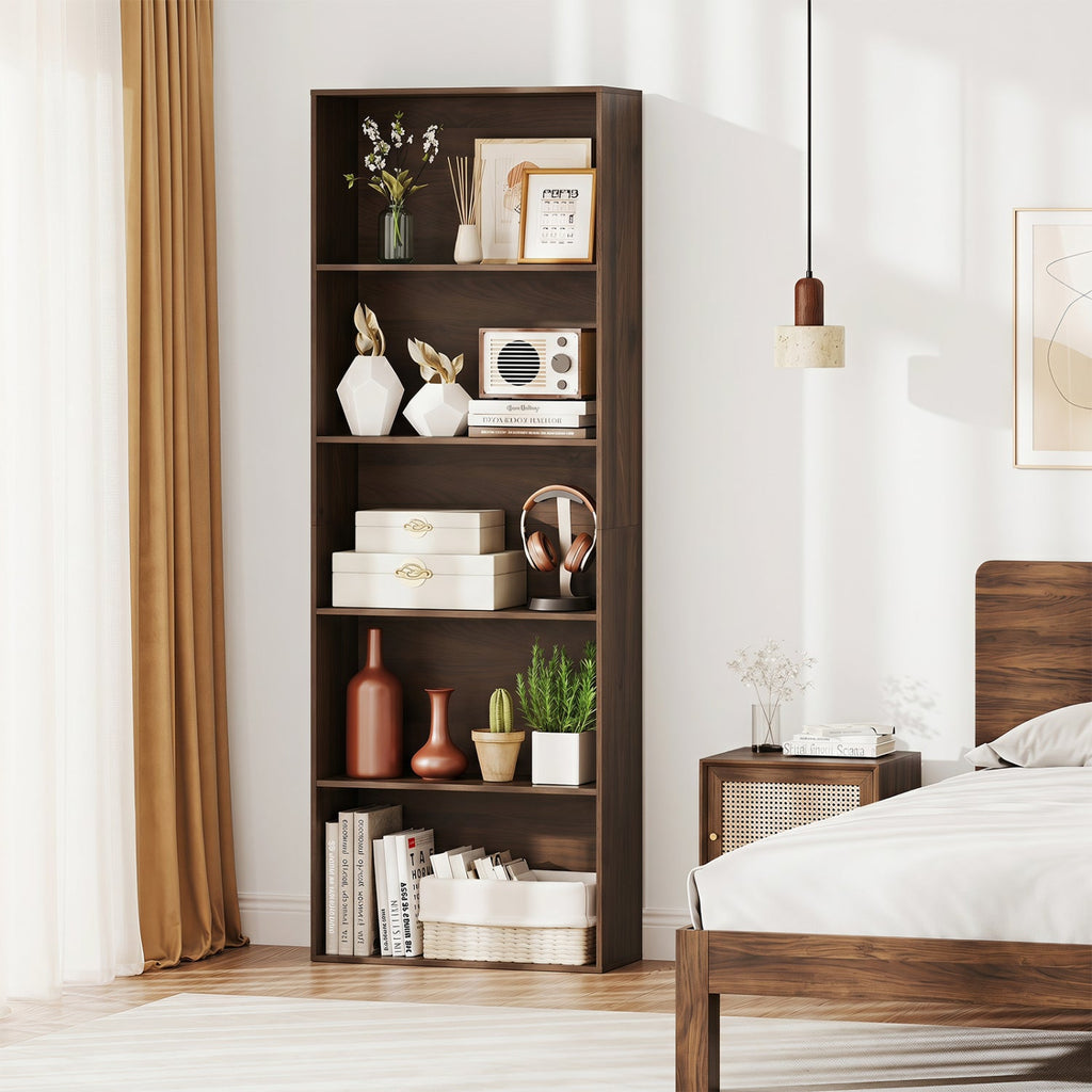 5-Tier Bookshelf Open Display Storage Organizer
