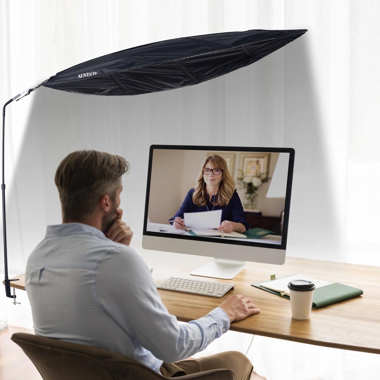 Desk Shade for Cubicle to Block Light, Cubicle Shade, Desk Leaf Shade, Cubicle Leaf, Cubicle Leaf Shade, Office Light Cover, Cubicle Accessory, Designed for Sensitive Worker