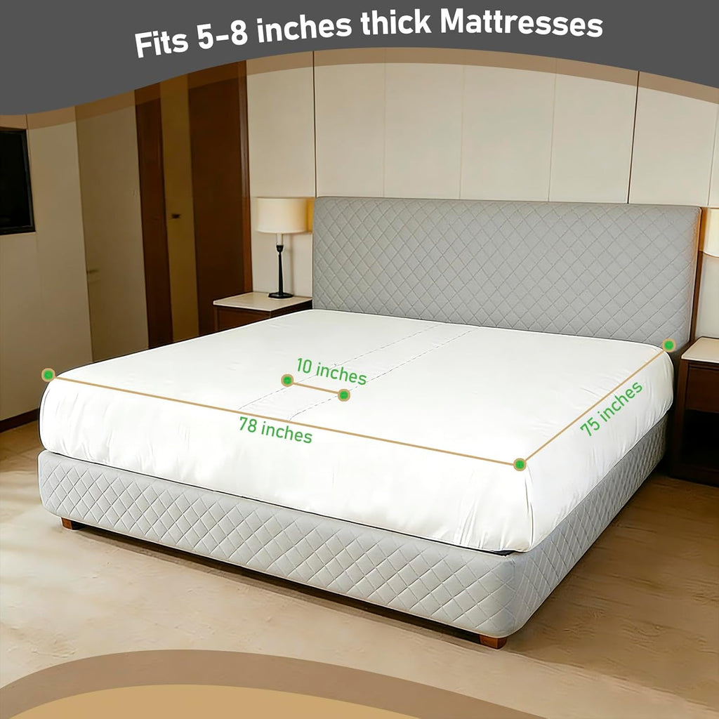 Bed Bridge Twin to King Mattresses Converter, Sheet-Style Beds Gap Filler with Removable Sponge, Machine Washable Connector for Family Room or Hotel, Mattress Gap Foam Filler King Size Bed 78"x 75"