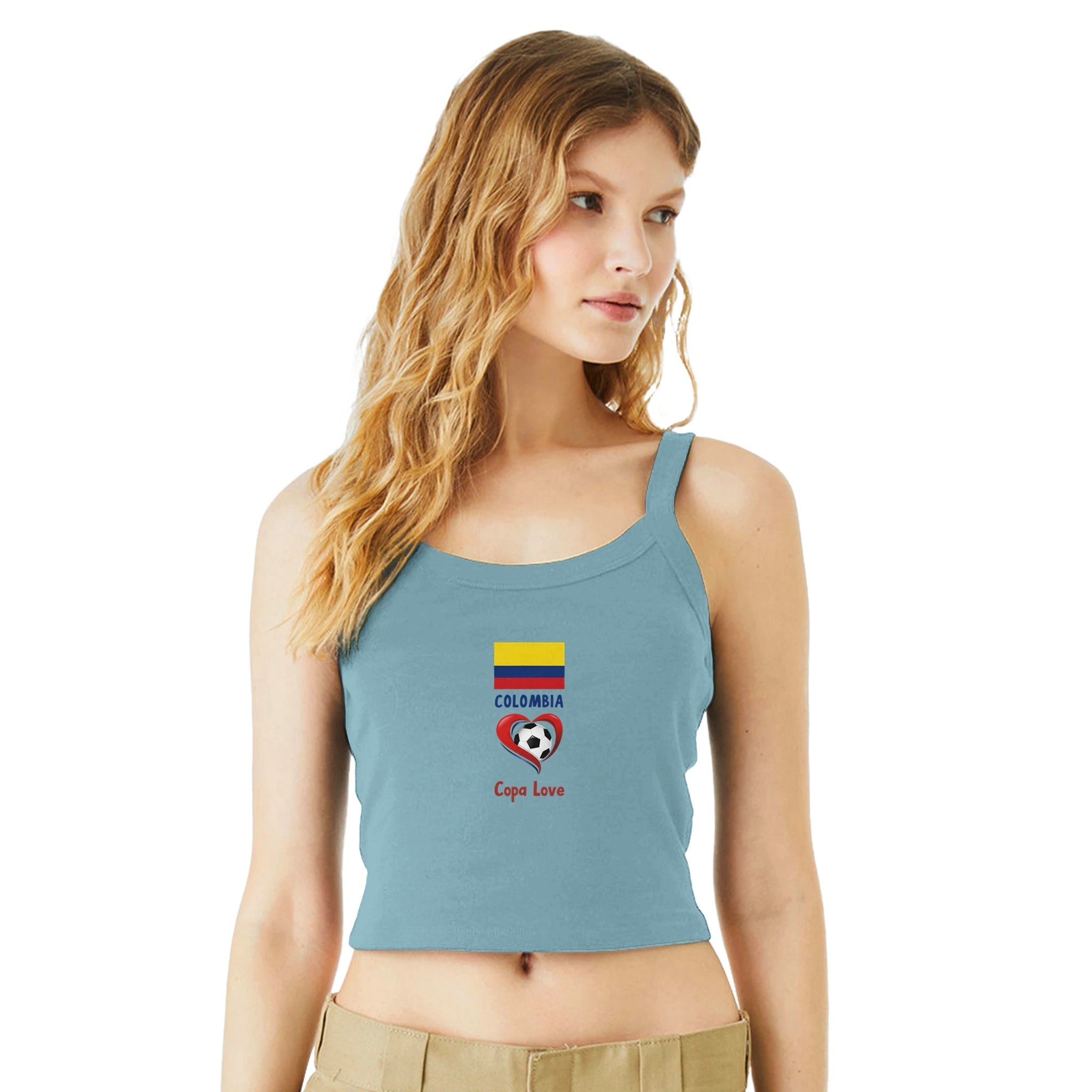 COLOMBIA - Copa Love Women's Ribbed Scoop Tank | Bella + Canvas