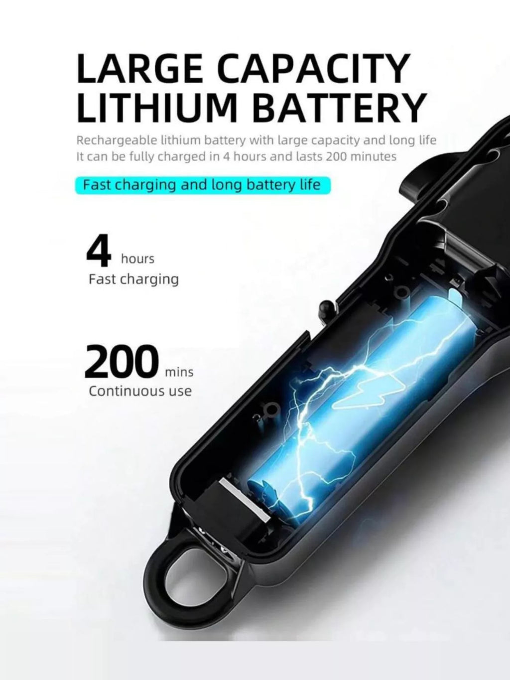 Cordless Hair Clipper with LED Display