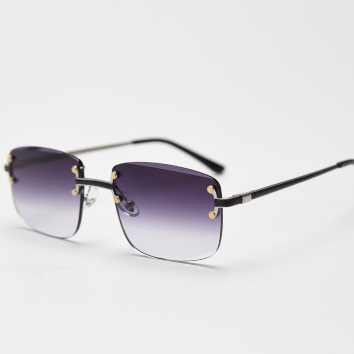 Rimless Gradient Tinted Sunglasses