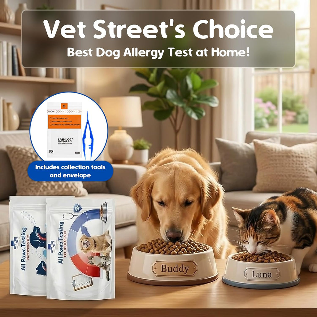ALL PAWS TESTING — Pet Food & Environmental Sensitivity Test Kit | 400+ Triggers Identified | Itching, Digestive & Skin Support Starts Here!