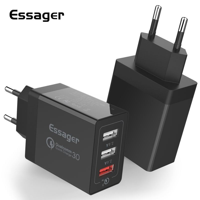 Three-Port USB Fast Charge 30WQC30 Mobile Phone Charger