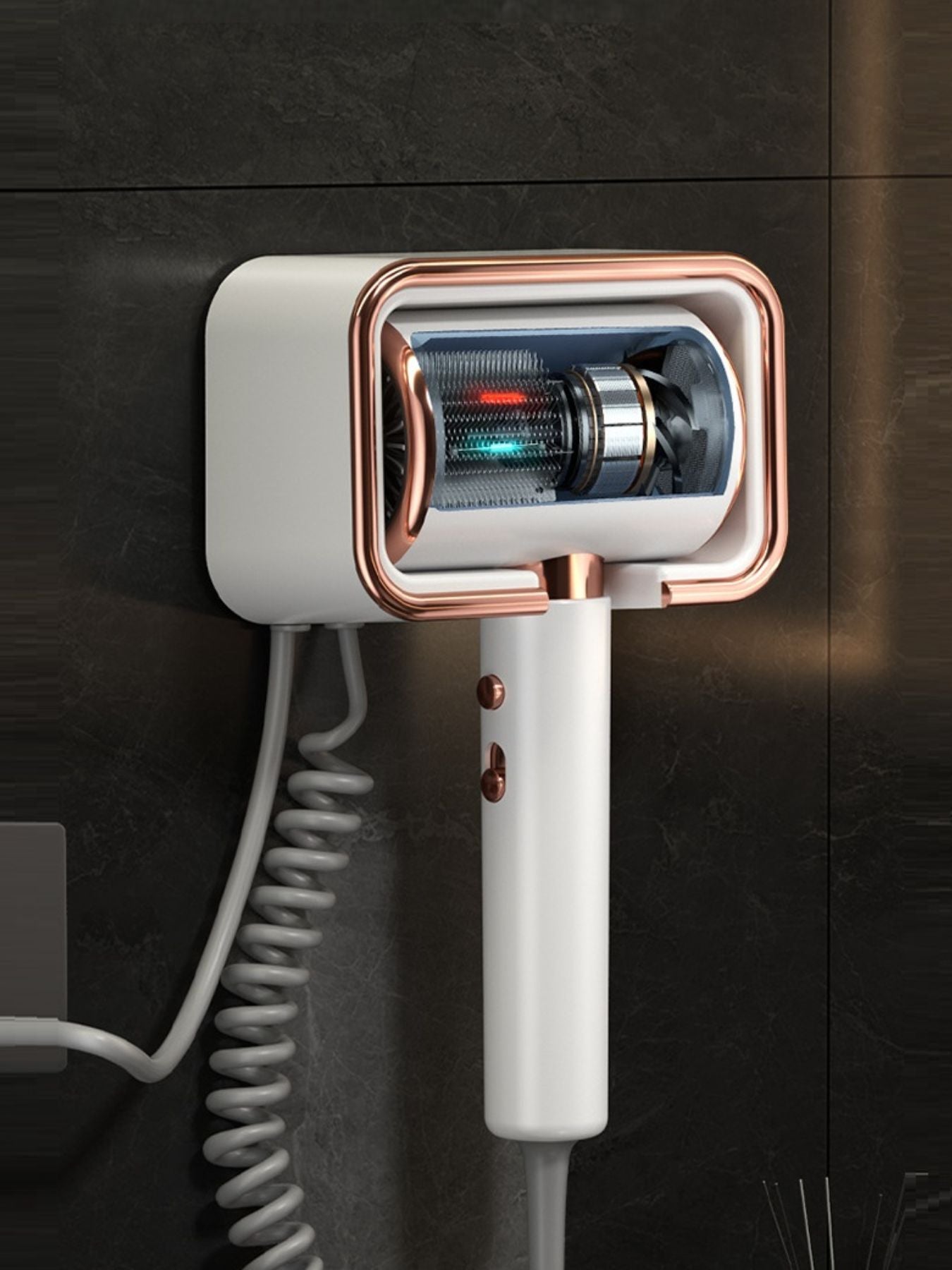 Wall-Mounted Household Hair Dryer