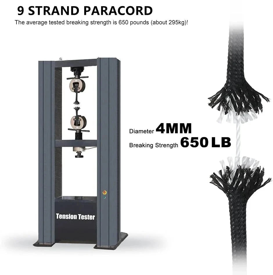 9-Core 650lb Paracord | Tactical Survival Rope