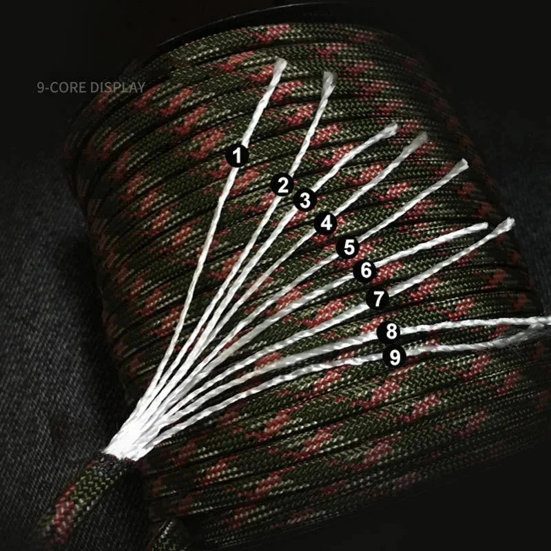 9-Core 650lb Paracord | Tactical Survival Rope