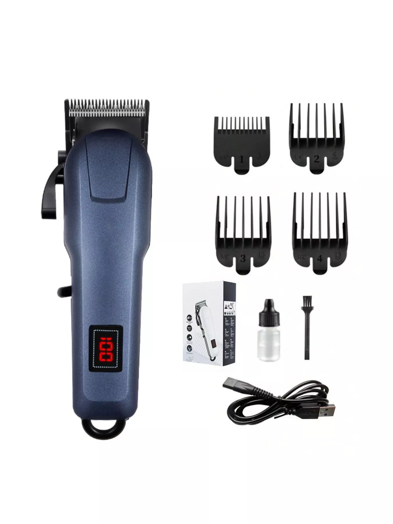 Cordless Hair Clipper with LED Display