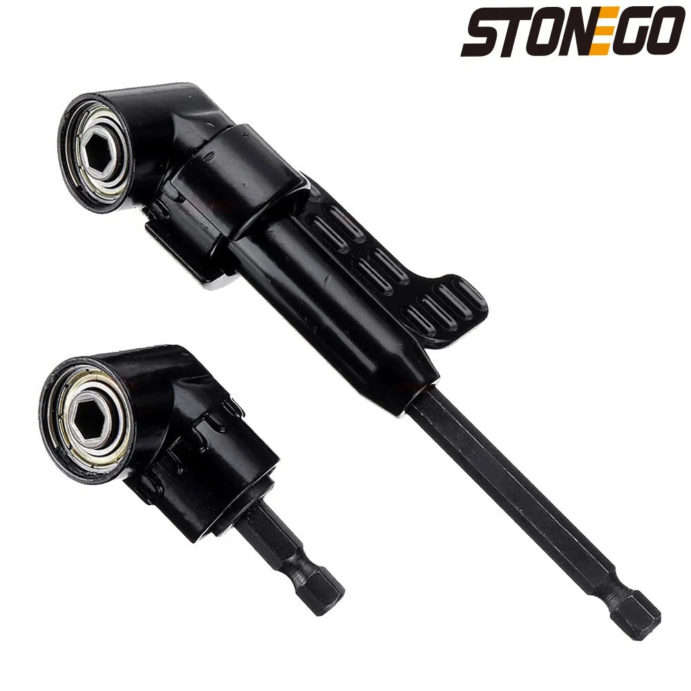 STONEGO 105 Degree Angle Extension Screwdriver Bit Holder | Right Angle Drill Attachment