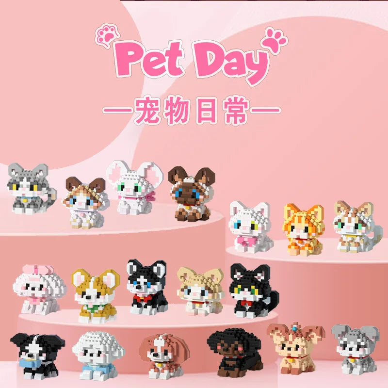 18 in 1 Pet Animal Building Blocks Set | Kids Educational Toy