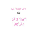 Days of the Week Labels | Personalized Vinyl Decals for Drawer and Storage Organization