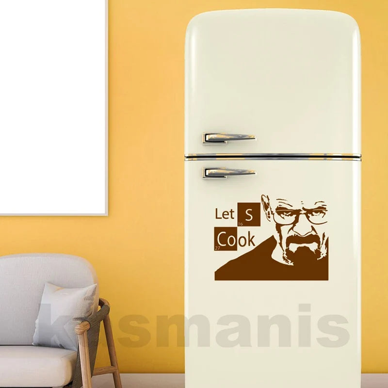 Instant Pot Vinyl Sticker | Kitchen Lets Cook Pressure Cooker Decal, Breaking Bad Heisenberg Waterproof Sticker