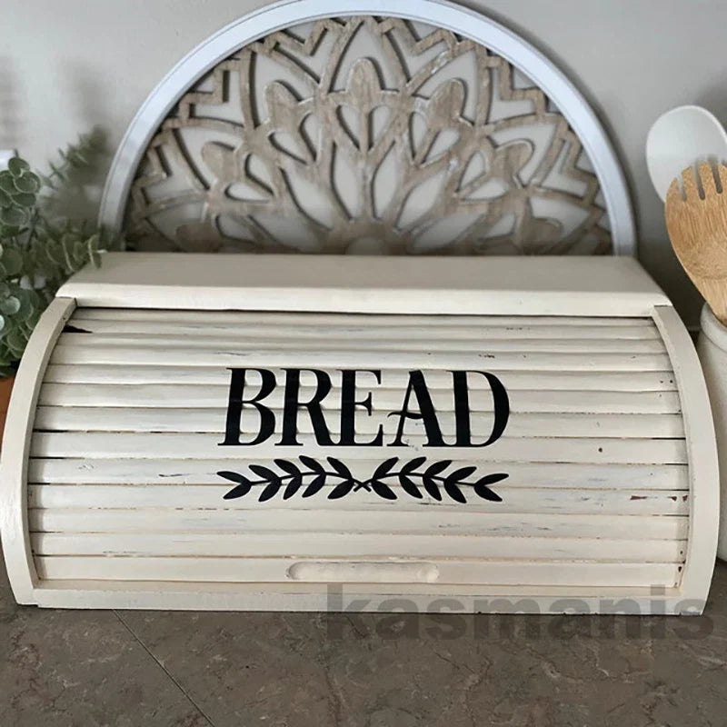 Farmhouse Bread Box Sticker | Kitchen Pantry Label Decal