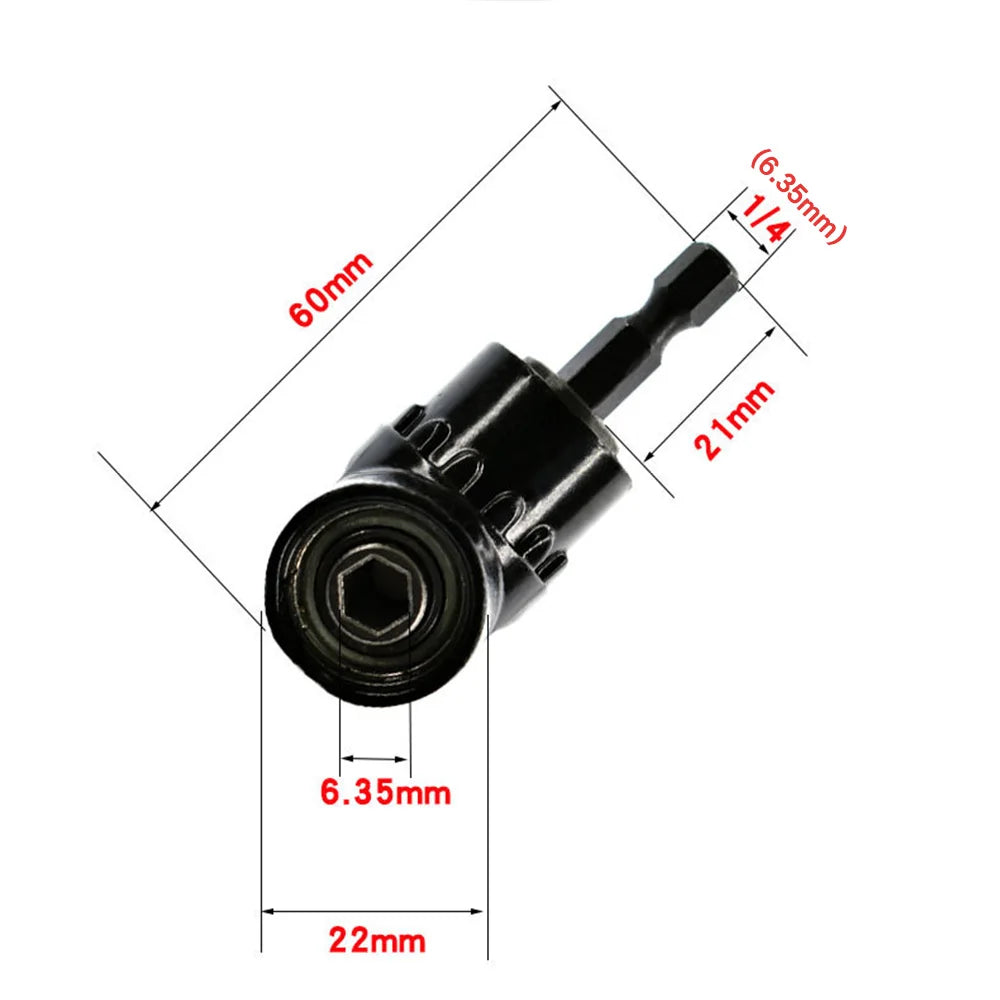 STONEGO 105 Degree Angle Extension Screwdriver Bit Holder | Right Angle Drill Attachment