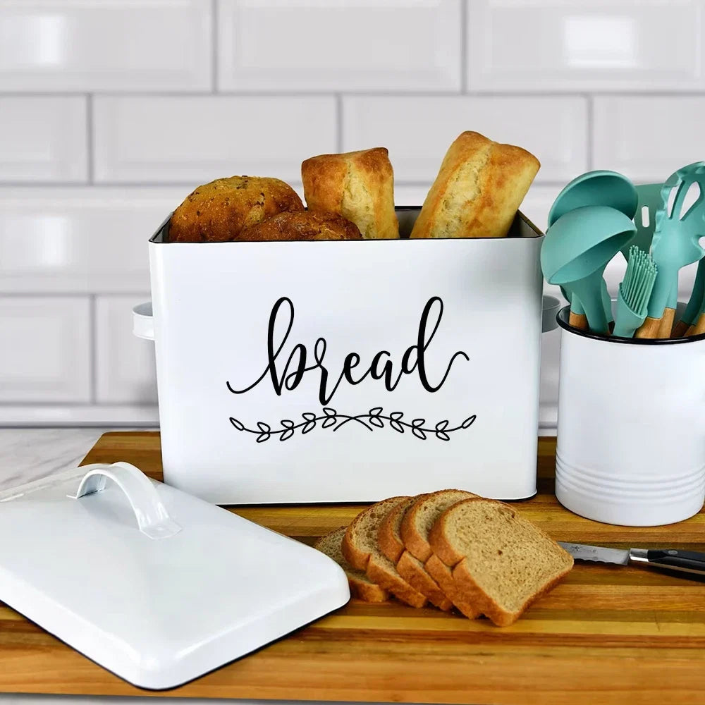 Farmhouse Bread Box Sticker | Kitchen Pantry Label Decal