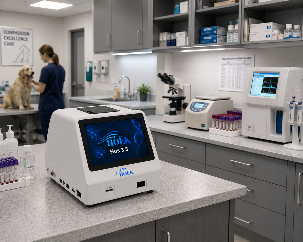 Hoëk VET-IF 2 — Veterinary Immunofluorescence Analyzer (Tests for Canine Pregnancy & Progesterone)