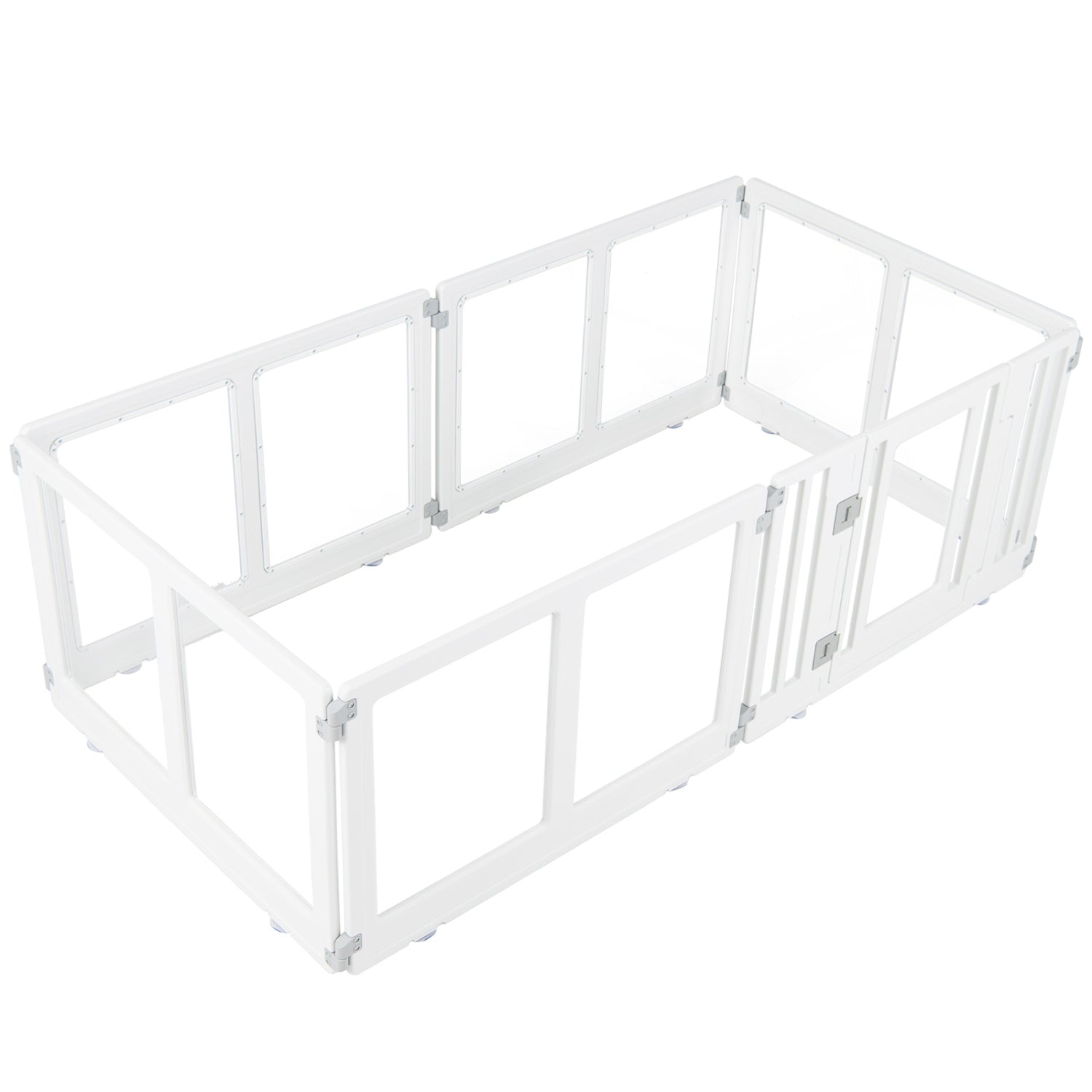 Clear Plastic Dog Playpen with Door - 8 Panel