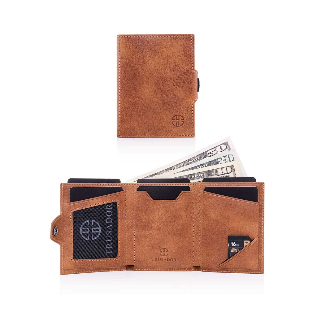 Verona Front Pocket Trifold Leather Wallet