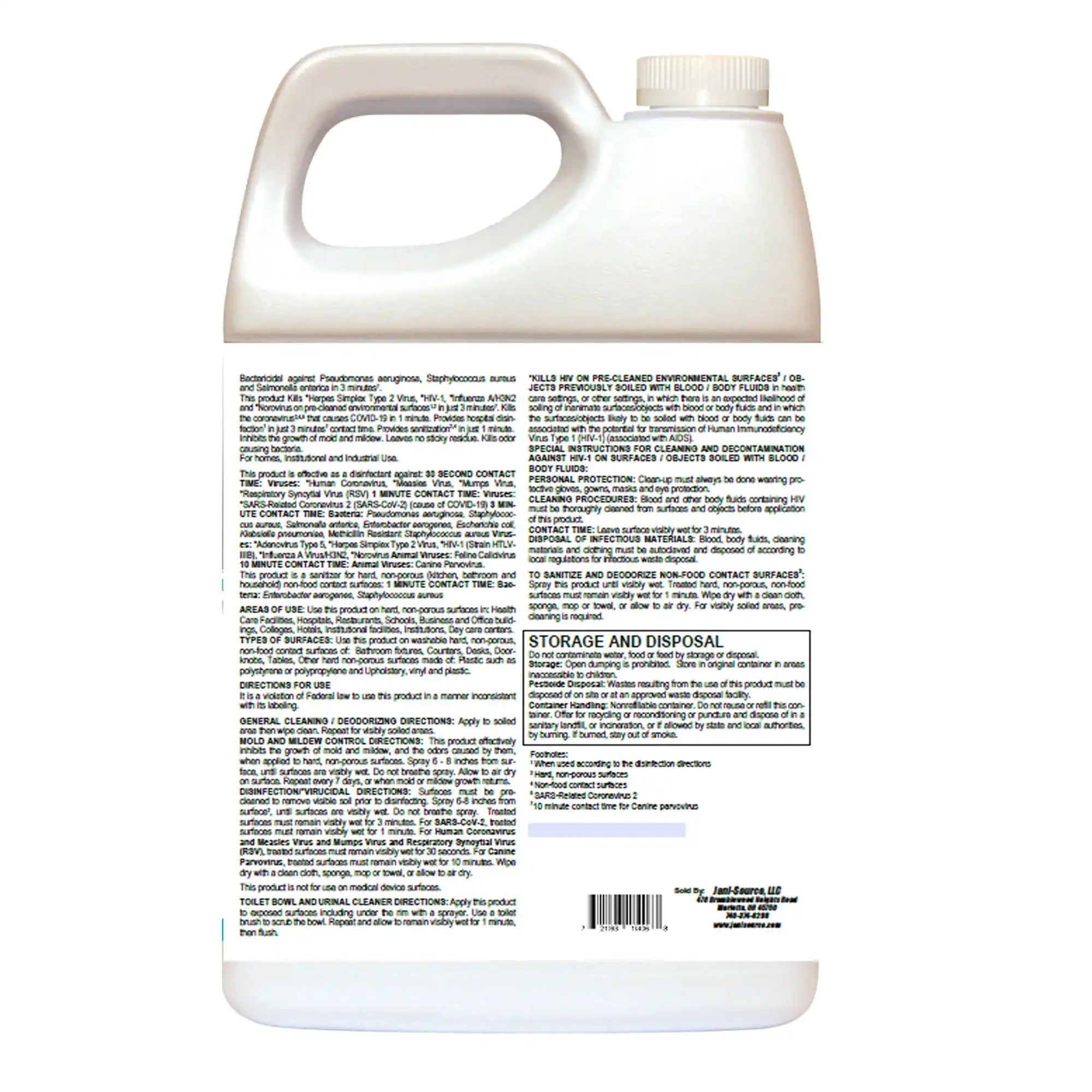 Fizzy-D RTU Peroxide Disinfectant Cleaner – 1 Gallon