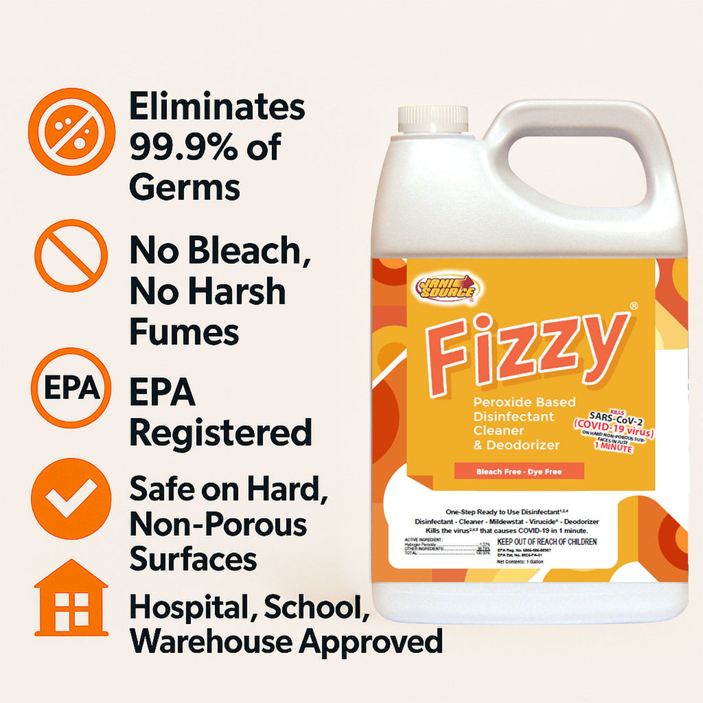 Fizzy-D RTU Peroxide Disinfectant Cleaner – 1 Gallon