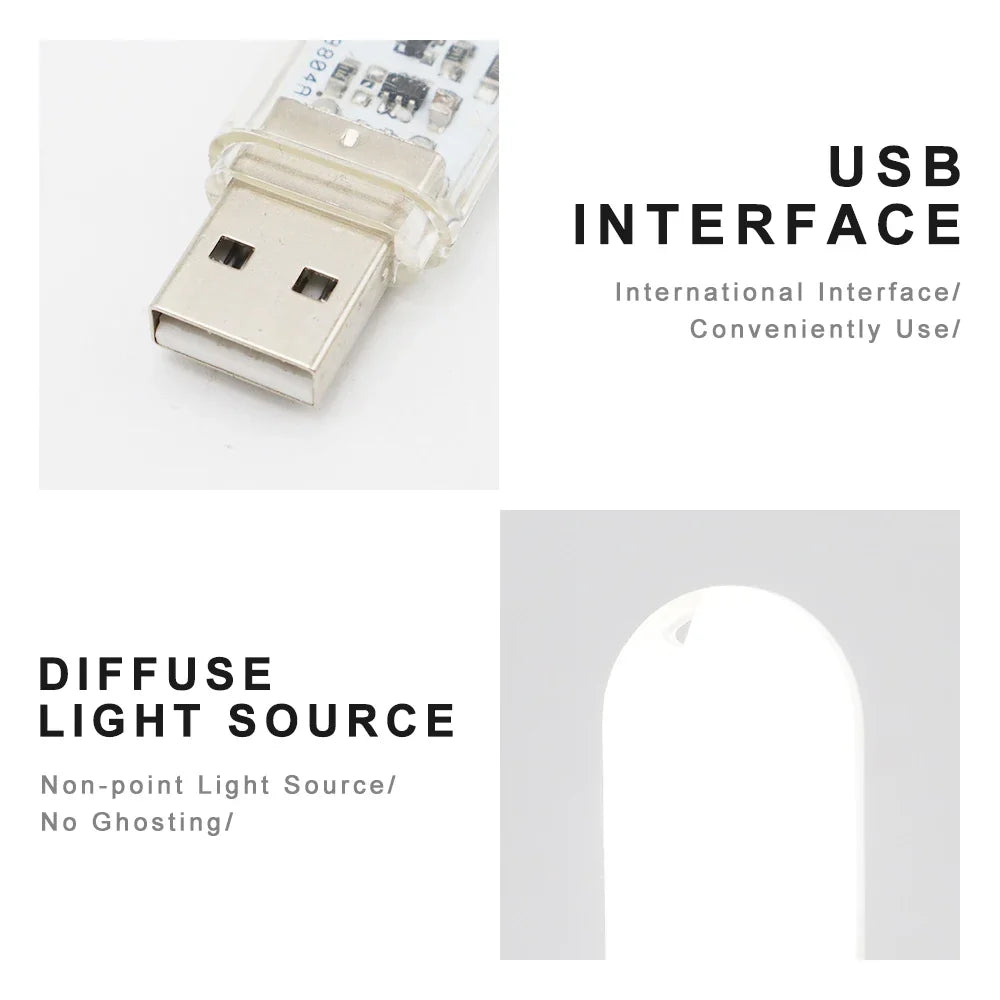 Portable USB LED Book Light | Touch Switch Reading Lamp