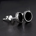 Andara Personalized 925 Sterling Silver Stud Earrings | Men's Street Punk Hip-Hop Jewelry