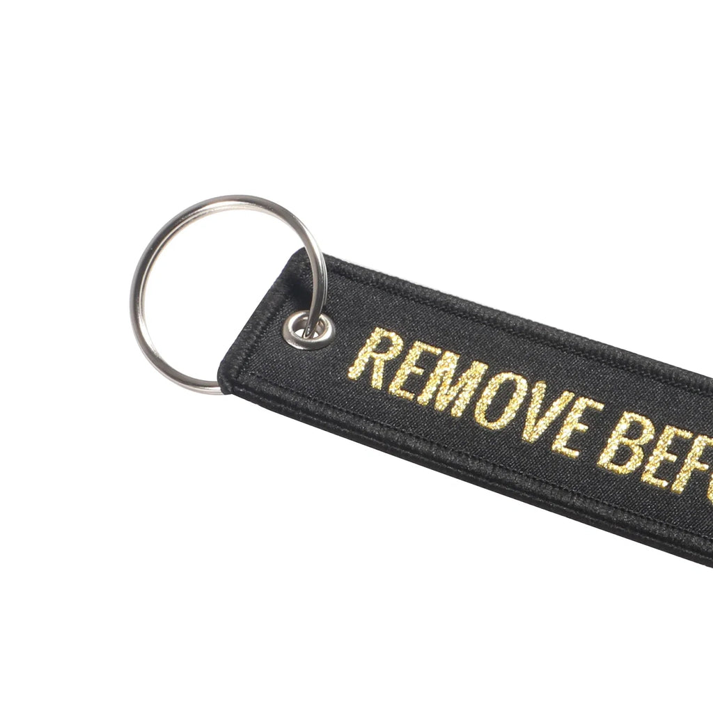 5 PCS Remove Before Flight Woven Keychains | Aviation Gift Luggage Tag Set