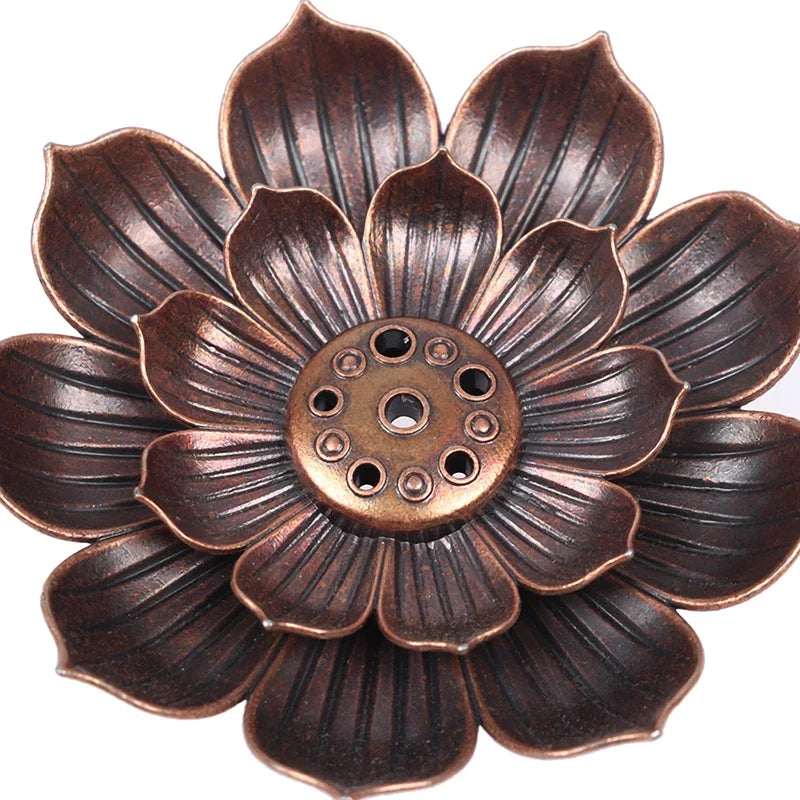 Aluminium Alloy Incense Burner Plate | Lotus Incense Stick Holder