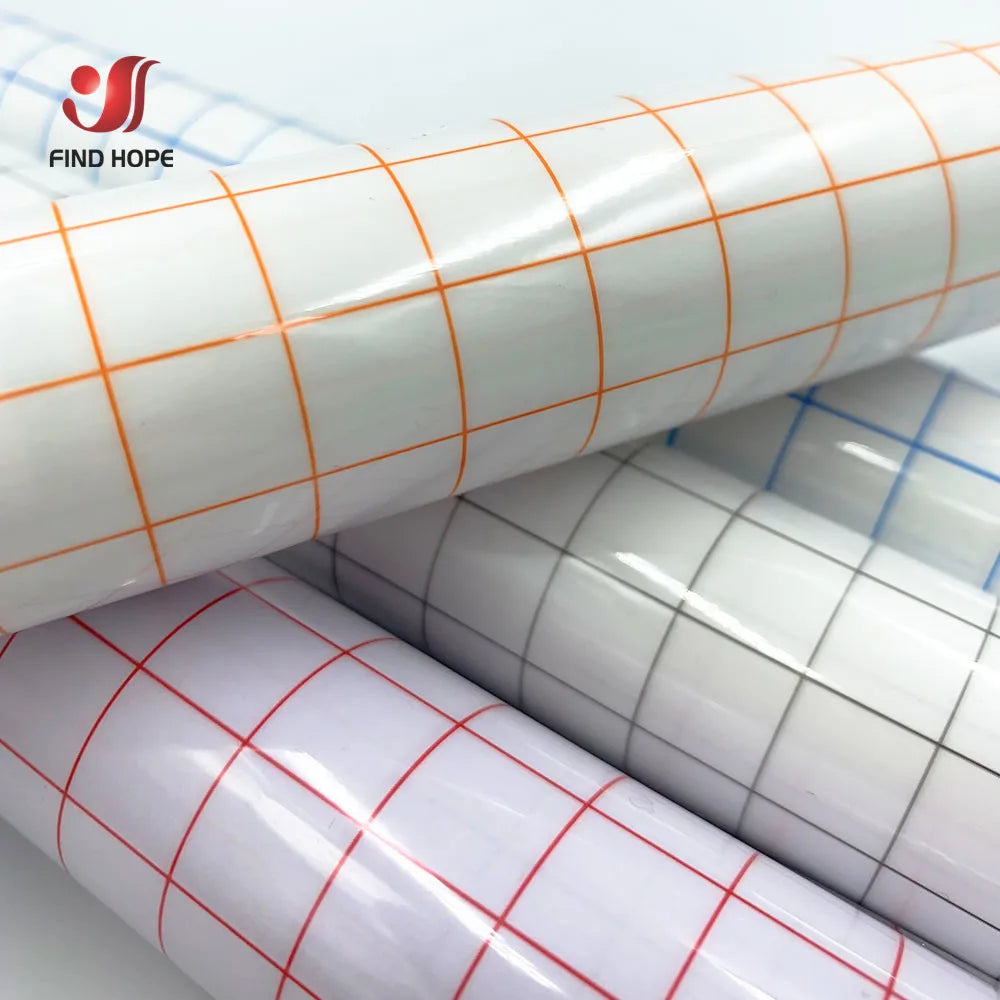 Clear Vinyl Transfer Paper Tape with Alignment Grid | Application Tape for Vinyl Decals