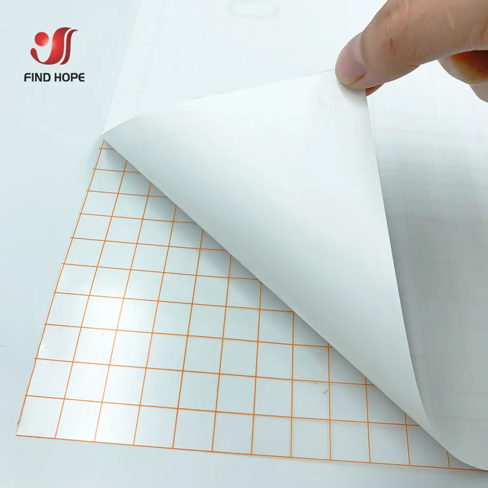 Clear Vinyl Transfer Paper Tape with Alignment Grid | Application Tape for Vinyl Decals