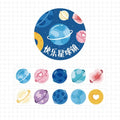 Kawaii Cartoon Washi Tape Stickers | 100pcs Roll Decorative Adhesive Masking Tape for Scrapbooking and DIY Stationery