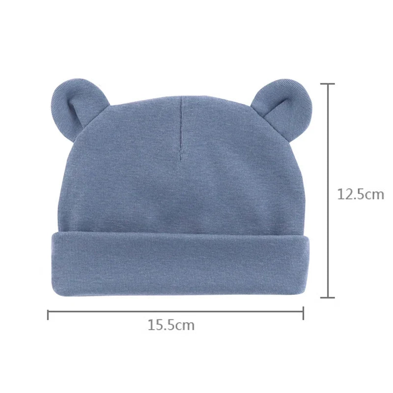 Soft Cotton Newborn Beanie Hat | Unisex Baby Cap for 0-12 Months
