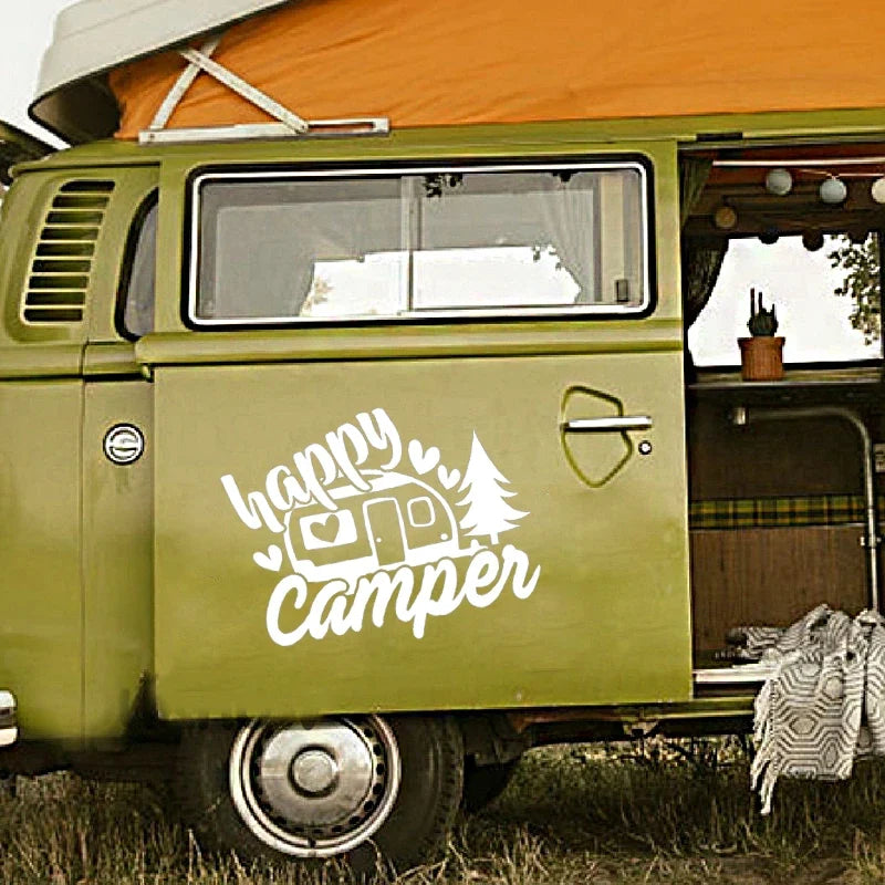 Camp Life Vinyl Decal Bundle | Camper Door Window Sticker for Laptop Water Bottle