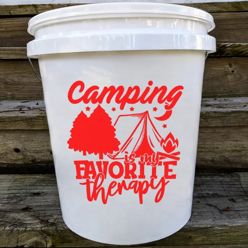Camp Life Vinyl Decal Bundle | Camper Door Window Sticker for Laptop Water Bottle