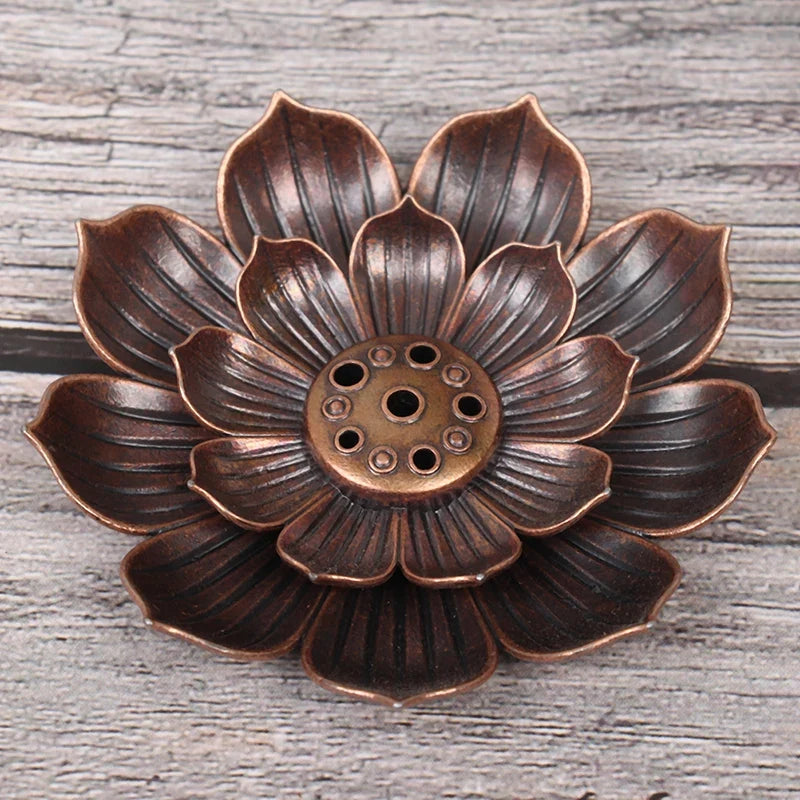 Aluminium Alloy Incense Burner Plate | Lotus Incense Stick Holder