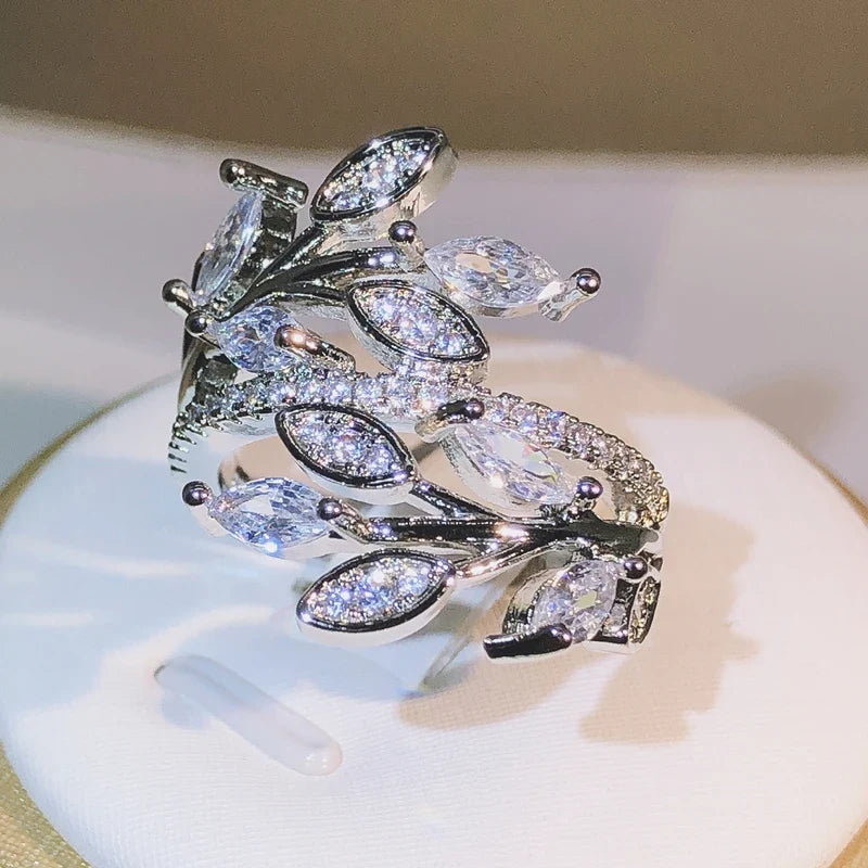 925 Silver Eternity Promise Crystal Ring | AAA Zircon Engagement Wedding Band