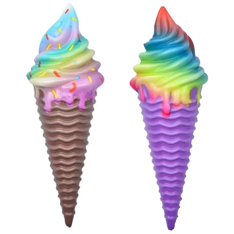 Colorful Ice Cream Squishy Toy | Slow Rising Stress Relief Squeeze