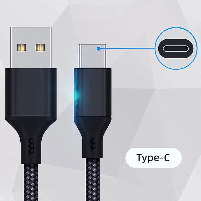DATA FROG 1m 2m 3m USB Type C Charging Cable for PS5 Xbox Series S X Controller