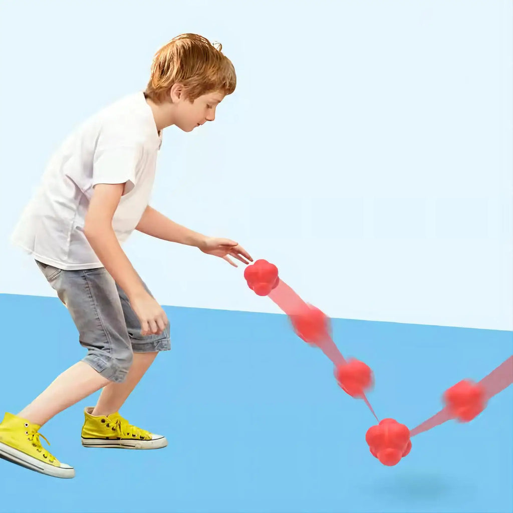 Hexagonal Reaction Ball | Reflex & Agility Training Ball for Sports
