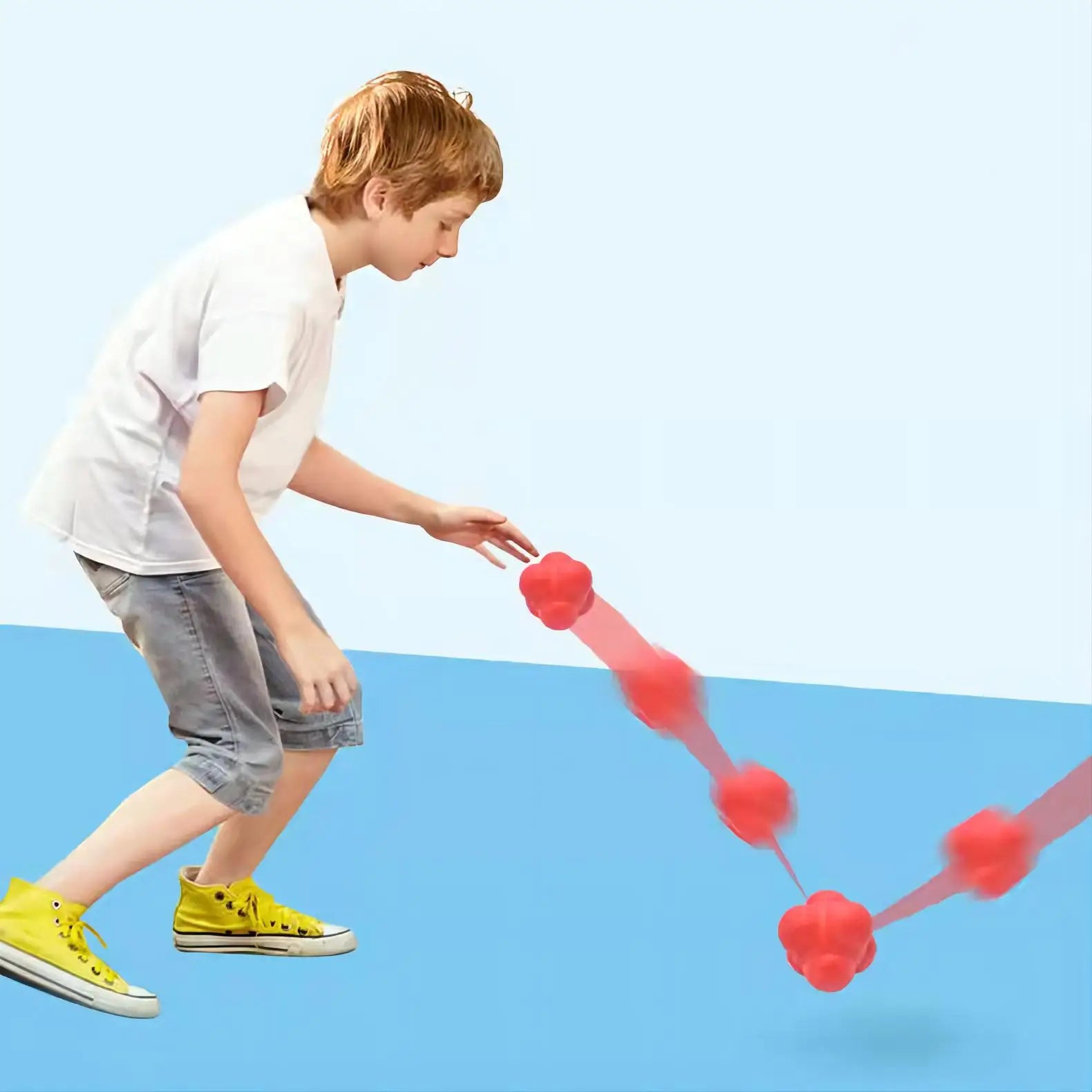 Hexagonal Reaction Ball | Reflex & Agility Training Ball for Sports