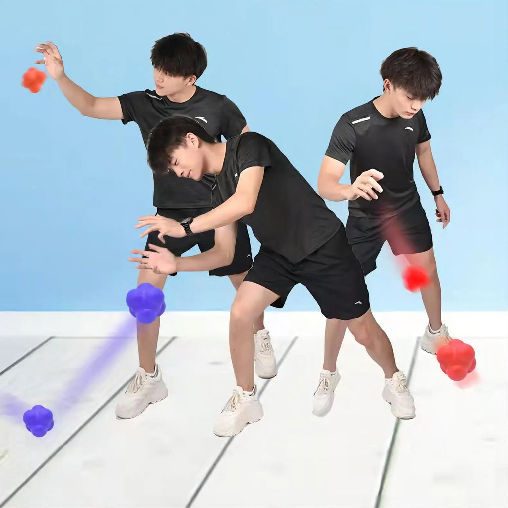 Hexagonal Reaction Ball | Reflex & Agility Training Ball for Sports