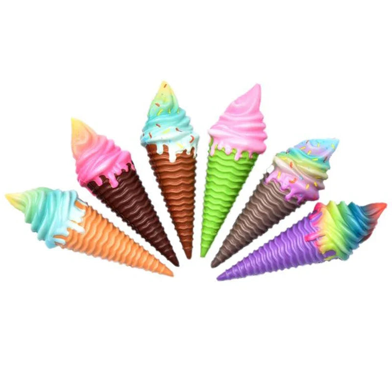 Colorful Ice Cream Squishy Toy | Slow Rising Stress Relief Squeeze