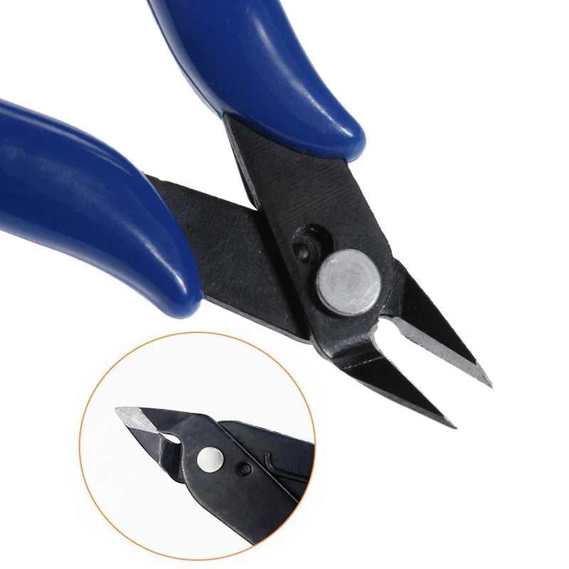 Mini Diagonal Pliers for Wire Cutting | Flush Cutter with Anti-Slip Rubber Handle