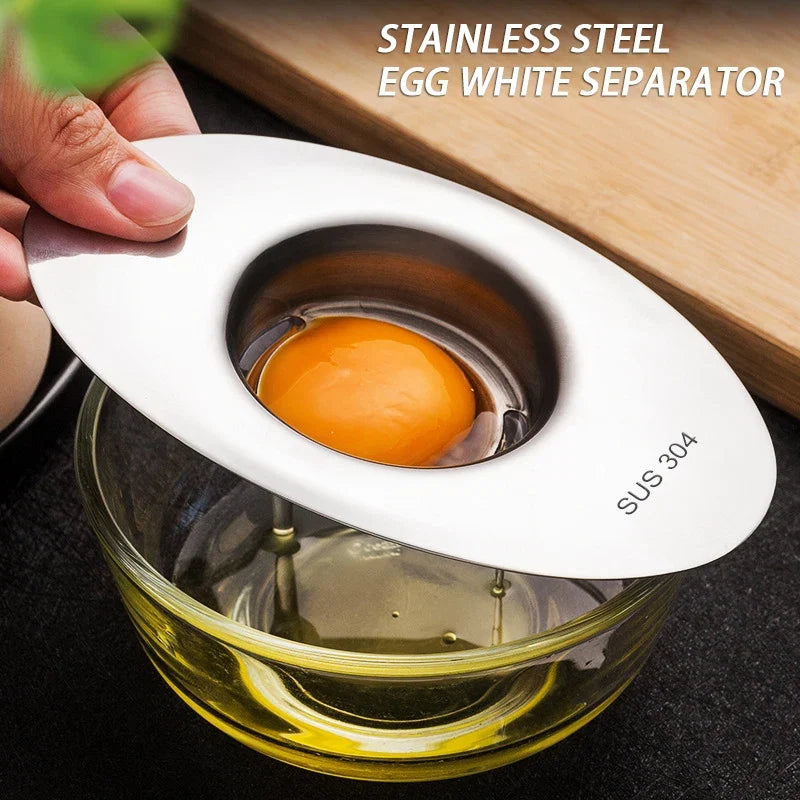 Stainless Steel Egg White Separator | Yolk Filter Funnel Spoon