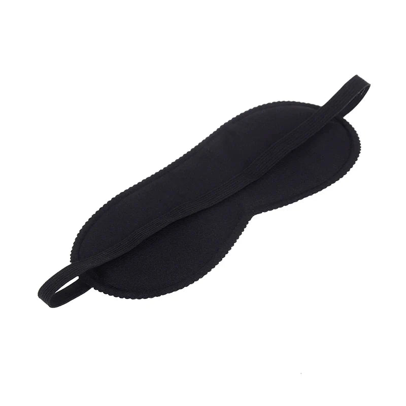 Black Sleep Mask for Travel | Light Blocking Eye Shade