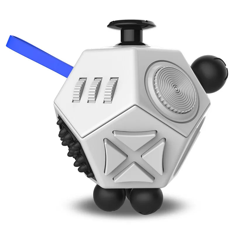 12 Sides Fidget Cube | Anti Stress Sensory Toy for Focus and Calm